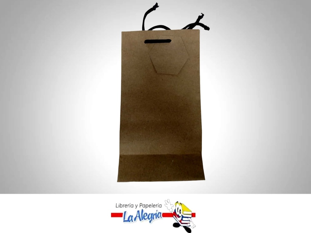 BOLSA DE REGALO KRAFT 14 X 25 CM UND MARCA CROMO DISEÑOS   