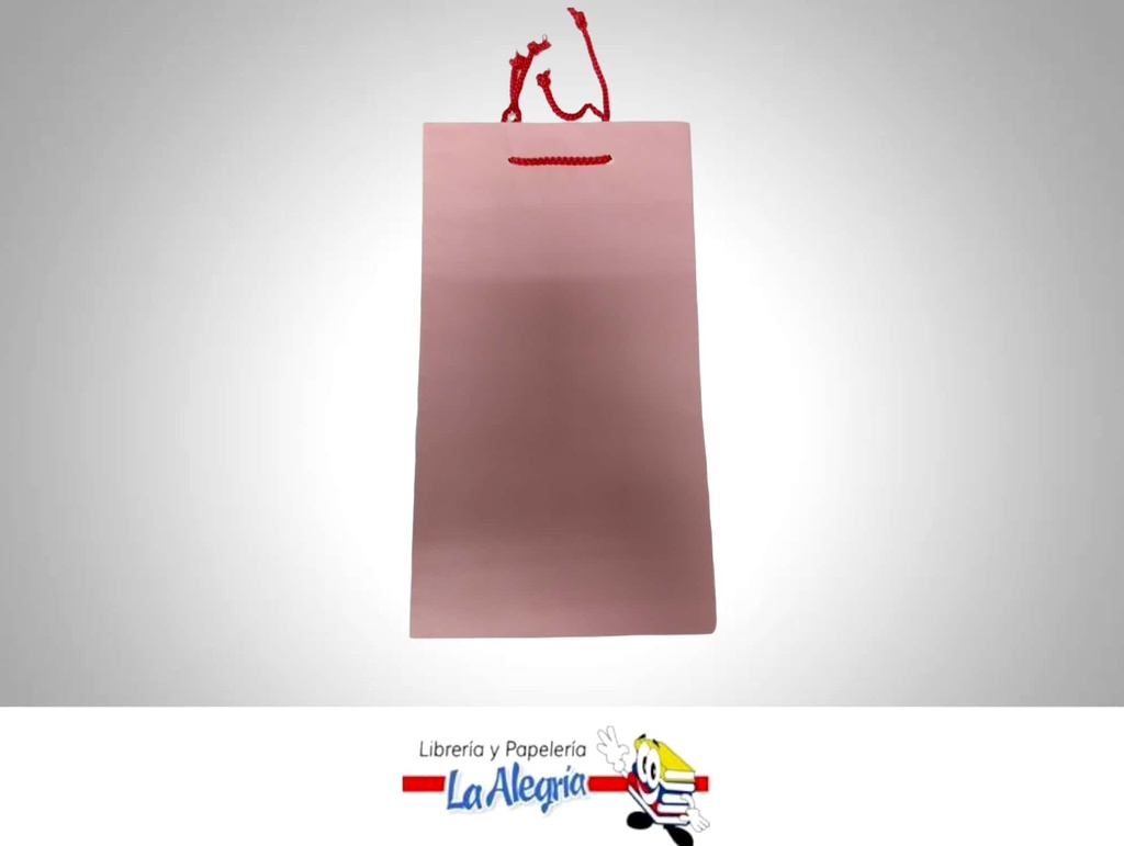 BOLSA DE REGALO KRAFT 14 X 25 CM ROSADO MARCA CROMO DISEÑOS   