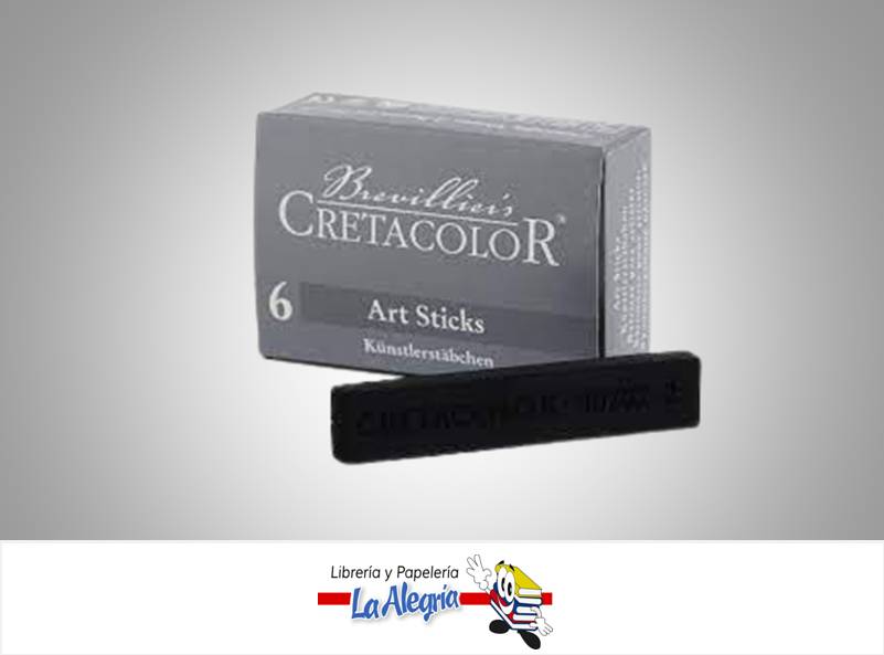 CARBONCILLO EN BARRA 13X6 CM 407-2 UND MARCA CRETACOLOR   
