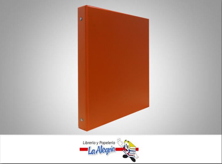 CARPETA 3 AROS 1" CARTA NARANJA MARCA SM   