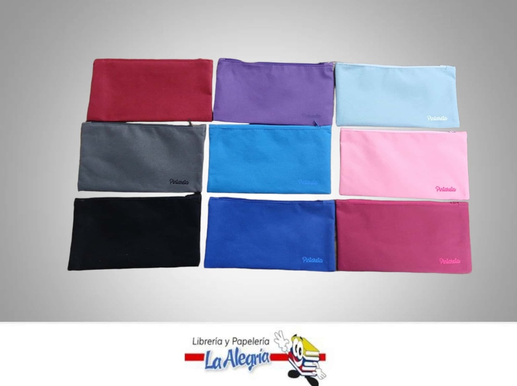 CARTUCHERA ESCOLAR UNICOLOR 22X13CM MARCA S/M   