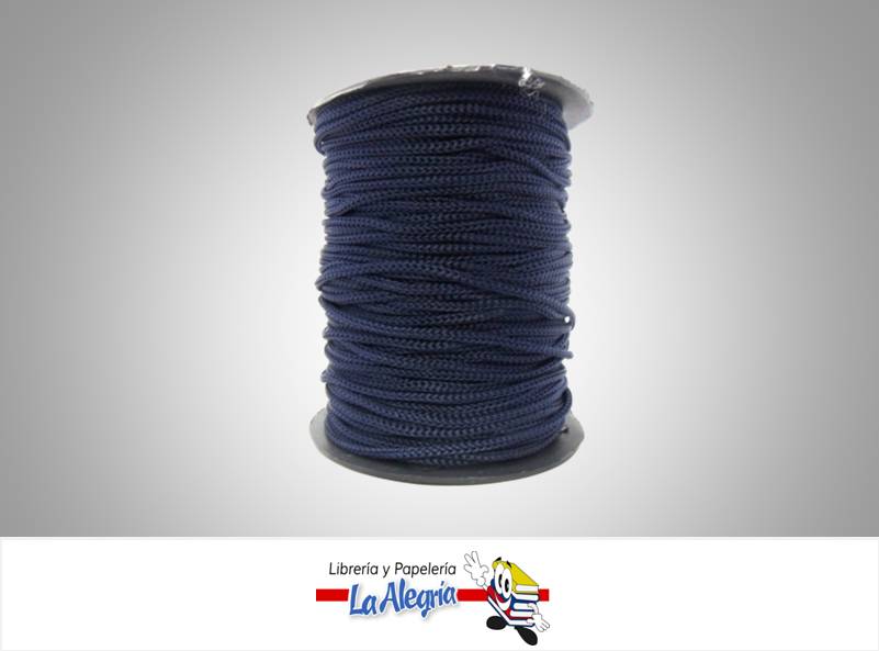 CORDON DE SEDA 3MM AZUL OSCURO XMETRO MARCA S/M   