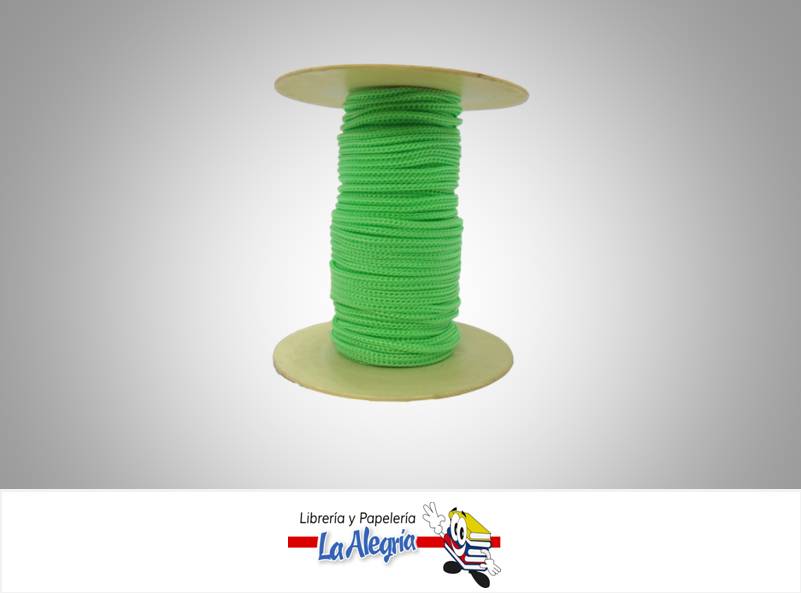 CORDON DE SEDA 3MM VERDE MANZANA XMETRO MARCA S/M   