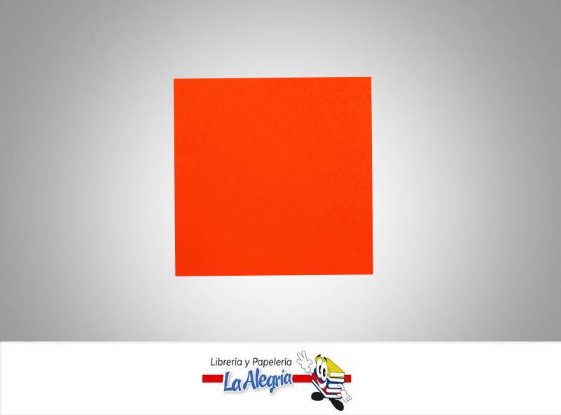 CARTULINA DOBLE FAZ 66X48 CM NARANJA UND 273GR MARCA S/M   