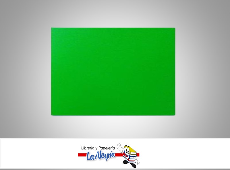 CARTULINA DOBLE FAZ 66X48 CM VERDE MANZANA UND 273GR MARCA S/M