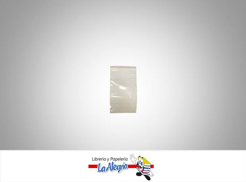 BOLSA CELOFAN CON PEGA 5X8 CM TRANSPARENTE UND MARCA S/M
