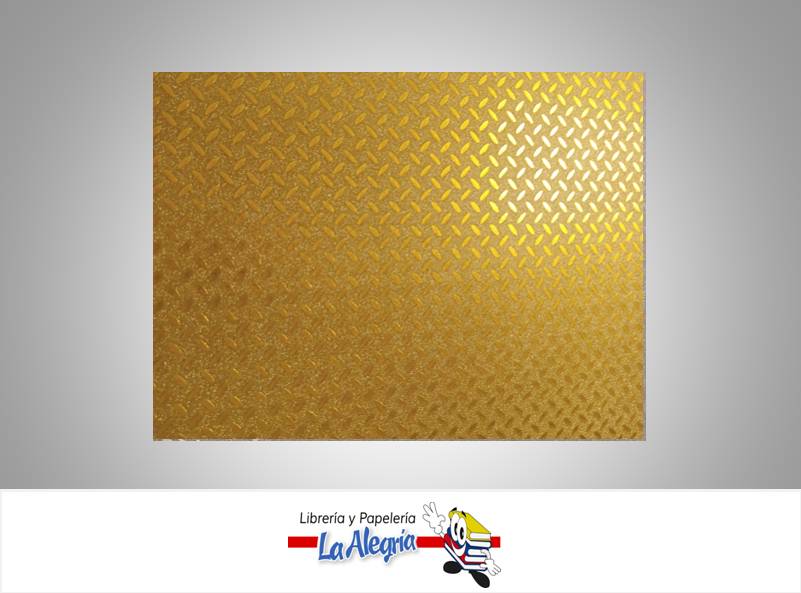 CARTULINA MICRO ESCARCHADA LAMINADO DORADO UND MARCA S/M
