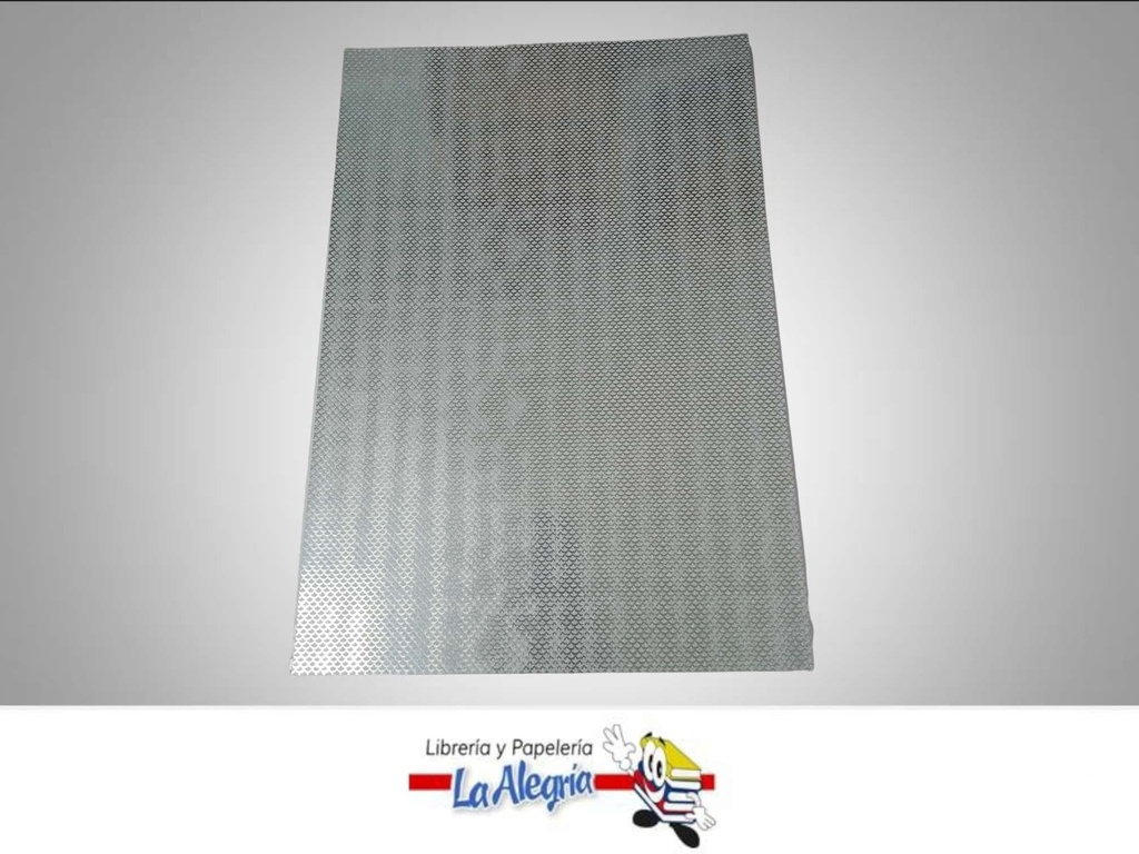 CARTULINA MICRO ESCARCHADA GOTAS PLATA UND MARCA S/M