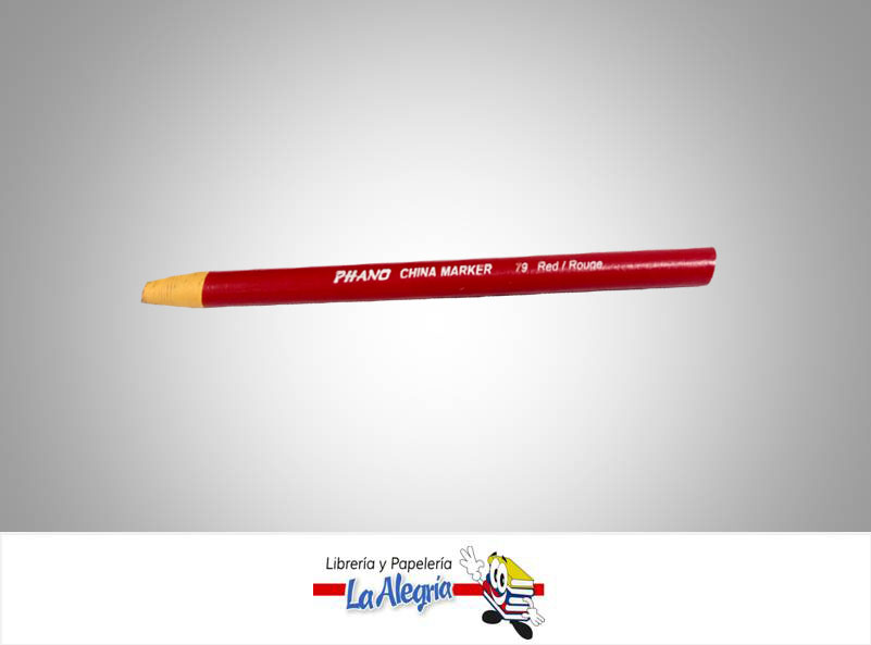 LAPIZ CHINA MARKER 79 ROJO UND MARCA PHANO   