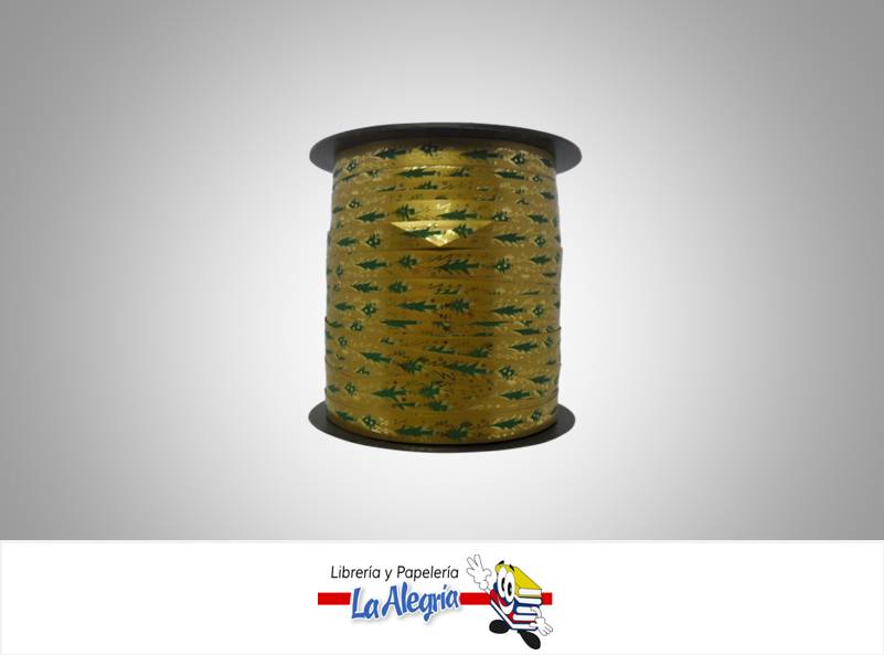CINTA DECORADA 09MMDORADA/ARBOLITO XM MARCA BOLIS   