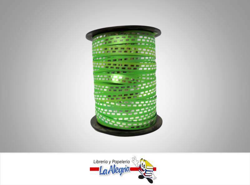 CINTA DECORADA 9MM VERDE/LINEAS XMETRO MARCA S/M   