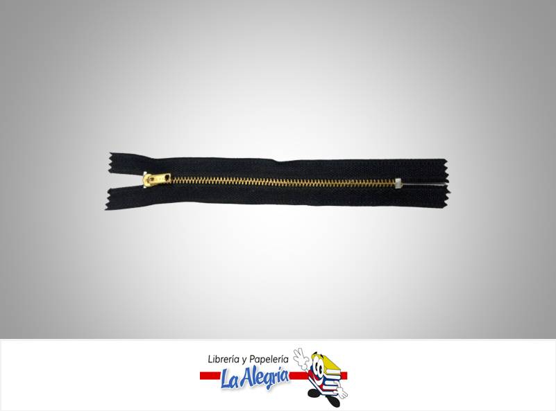 CIERRE METALICO 15CM NEGRO UND MARCA S/M   