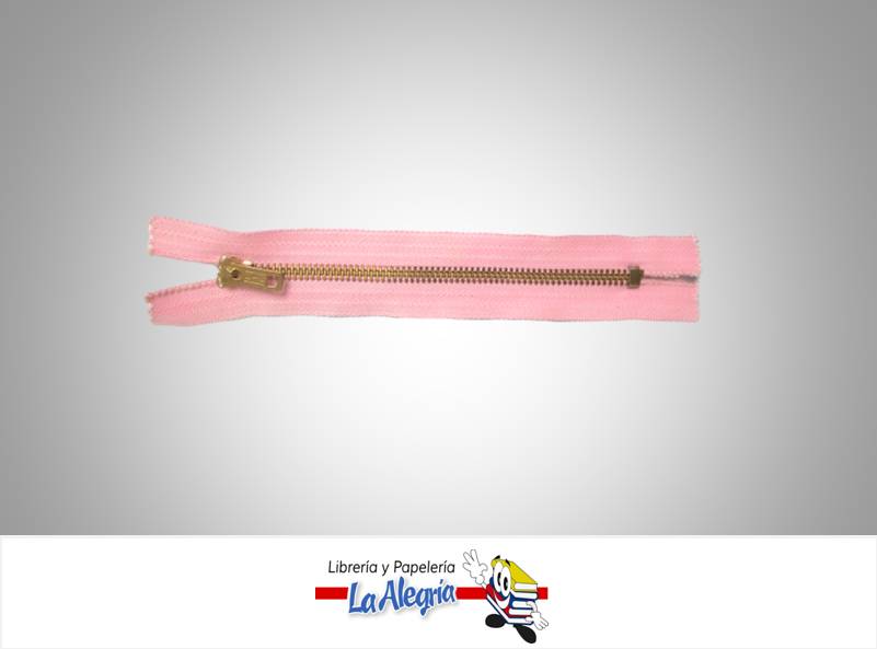 CIERRE METALICO 15 CM ROSADO UND MARCA S/M   