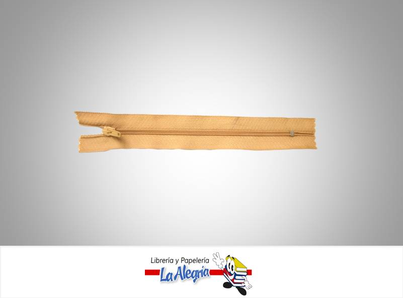 CIERRE PLASTICO 15CM MARRON CLARO UND MARCA S/M   