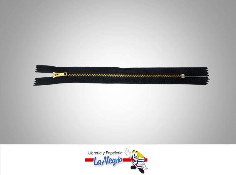 CIERRE METALICO 20CM NEGRO UND MARCA S/M   