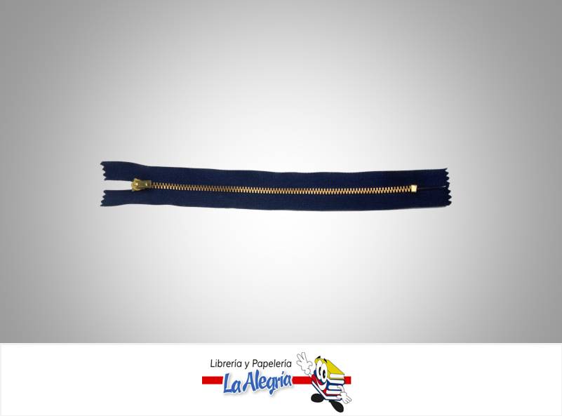 CIERRE METALICO 20CM AZUL ULTRAMAR UND MARCA S/M   