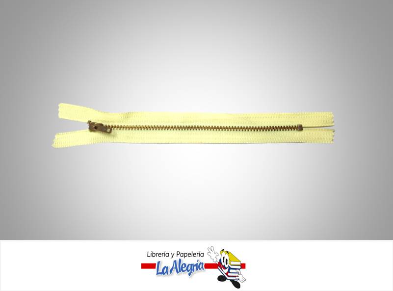 CIERRE METALICO 20CM AMARILLO CLAR UND MARCA S/M   