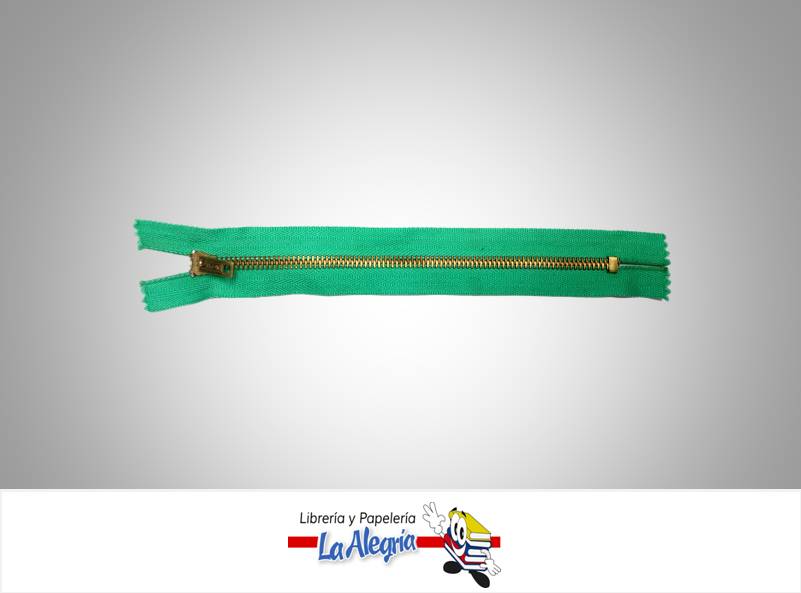CIERRE METALICO 20CM VERDE AGUA UND MARCA S/M   