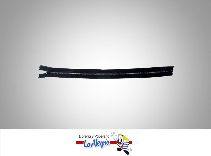 CIERRE METALICO 30CM NEGRO UND MARCA S/M   