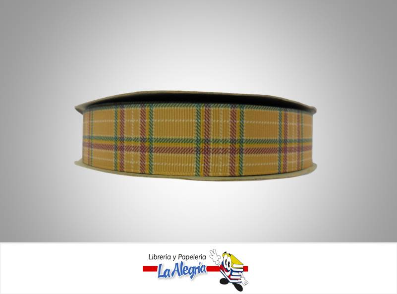 CINTA GROSS CUADRO 25MM OCRE XMETRO MARCA S/M   