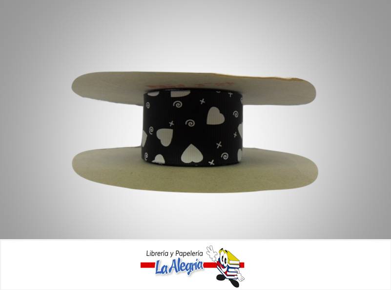 CINTA GROSS 38MM NEGRO/BLANCO/CORAZON XM MARCA S/M   