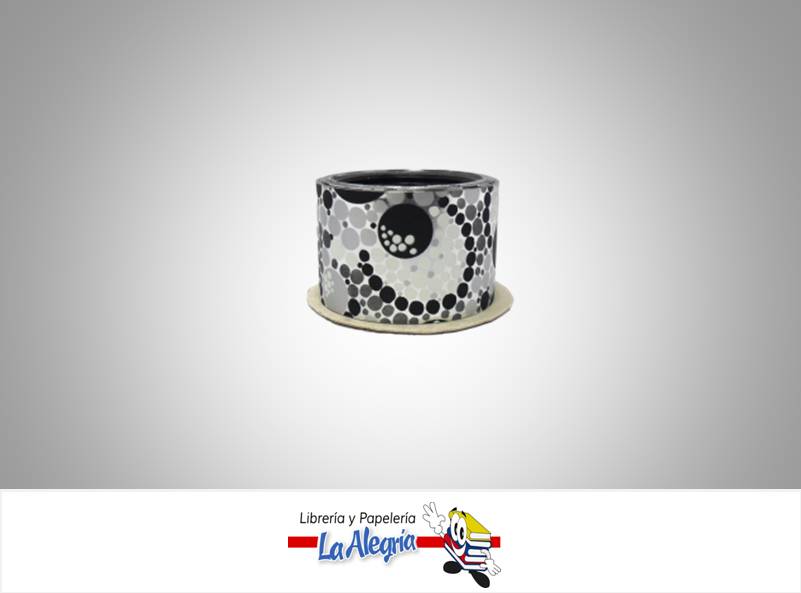 CINTA DECORADA 34MM NEGRO XMETRO MARCA BOLIS   