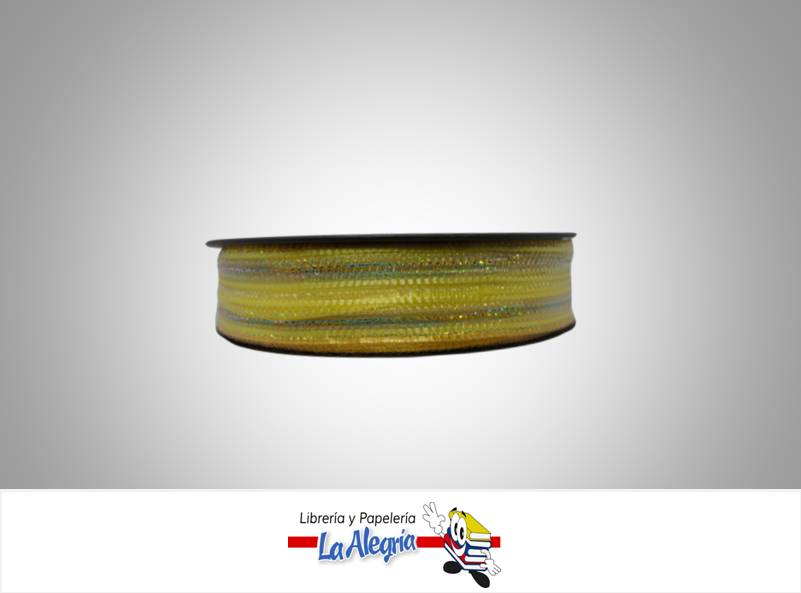 CINTA DECORATIVA MALLA 25MM AMARILLO XMT MARCA DECOR WEB   