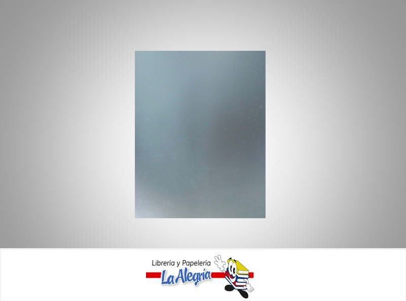 CARTULINA METALIZADA MATE 50X70 PLATEADA MARCA S/M