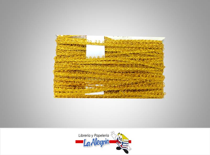 CINTA TEJIDA ENCAJE METALICA 06MM DOR XM MARCA S/M   