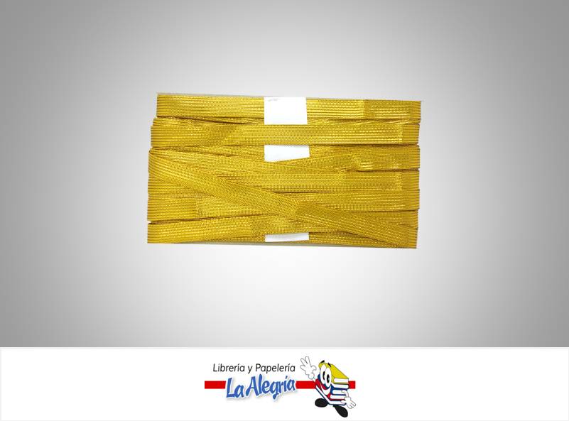 CINTA TEJIDA METALICA 12MM DORADO XMETRO MARCA S/M   