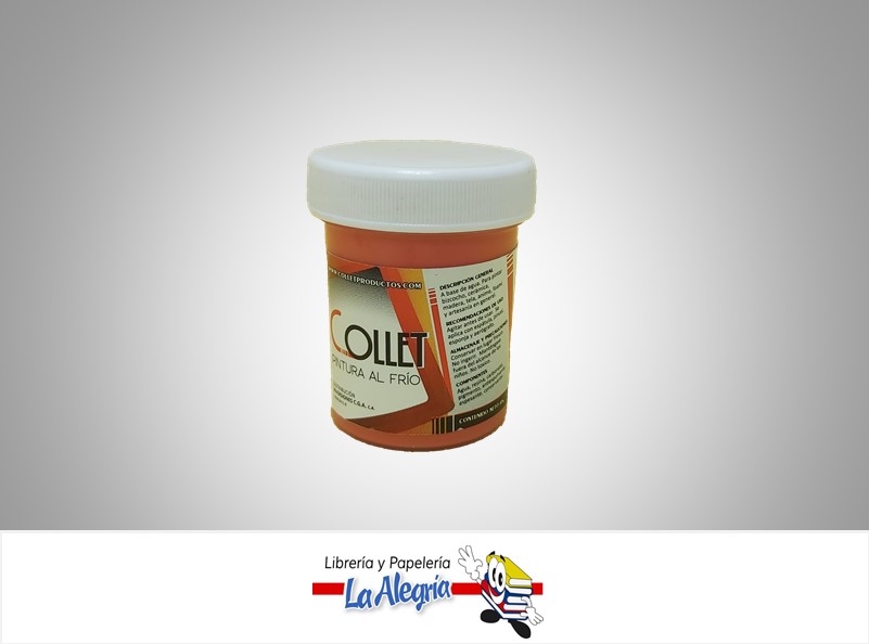 PINTURA AL FRIO COLLET ROJO CORAL 65GR MARCA COLLET   