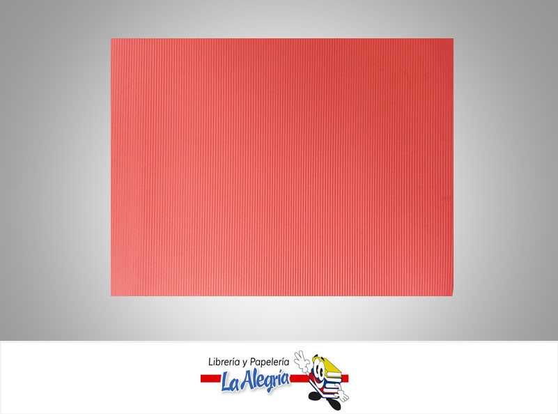 CARTON CORRUGADO 50X70 CM ROJO MARCA S/M   