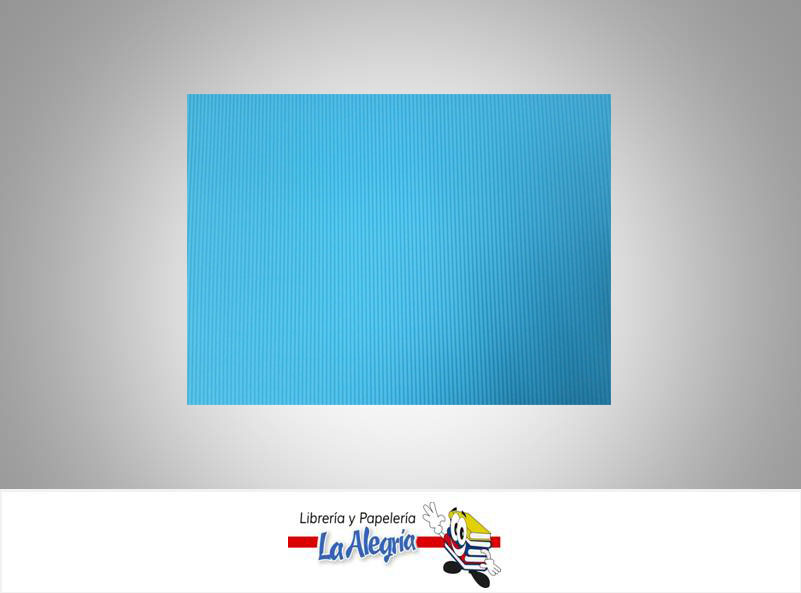 CARTON CORRUGADO 50X70 CM AZUL CLARO UND MARCA S/M