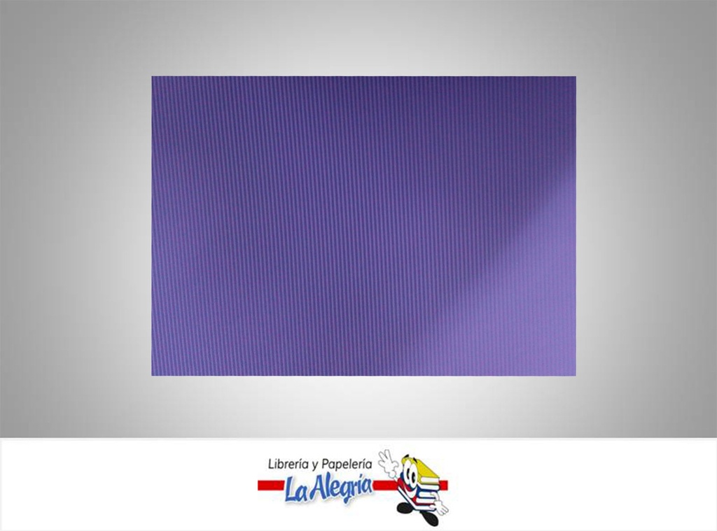 CARTON CORRUGADO 50X70 CM LILA UND MARCA S/M   