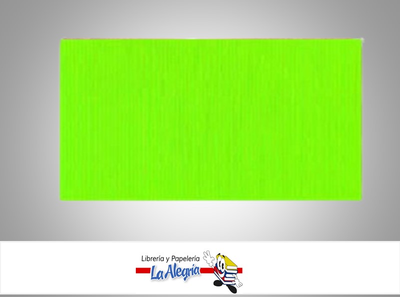 CARTON CORRUGADO NEON 50X70CM VERDE UND MARCA S/M   