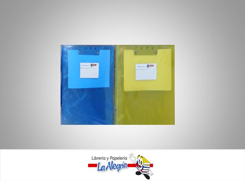 CARPETA PLASTICA C/BANDA ELASTICA OFICIO MARCA ITECA   