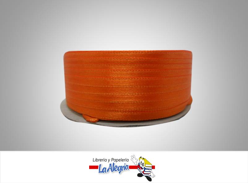 CINTA RASO 03MM NARANJA XMETRO MARCA S/M   