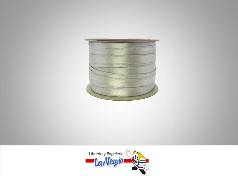 CINTA RASO 07MM GRIS X METRO MARCA S/M