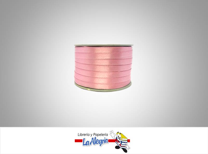 CINTA RASO 07MM ROSADO X METRO MARCA S/M