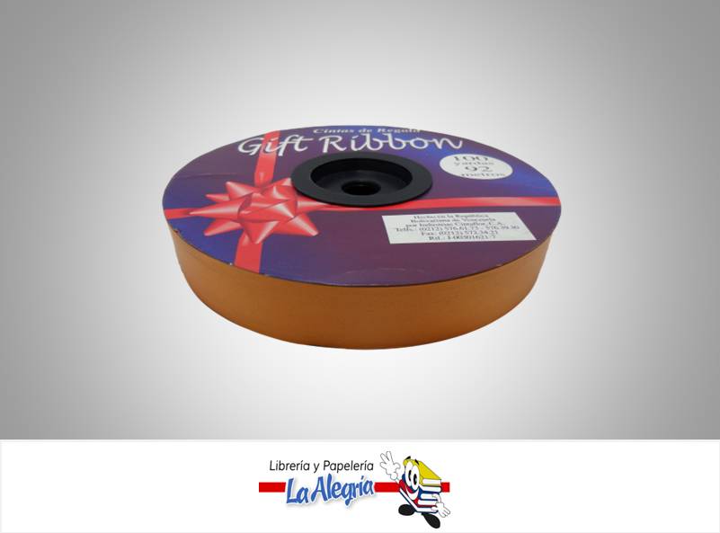 CINTA DE REGALO 30MM NARANJA X METRO MARCA GIFT RIBBON