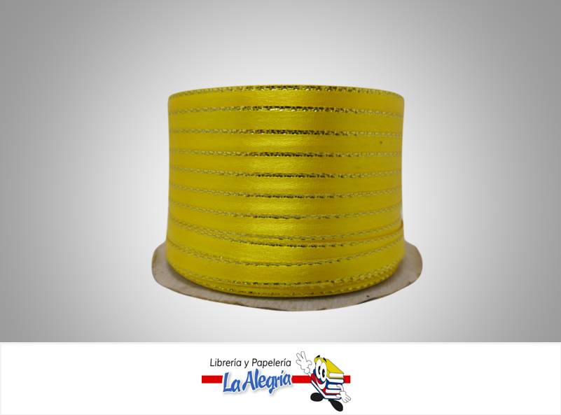 CINTA RASO B/D 05MM AMARILLO XMETRO MARCA S/M   