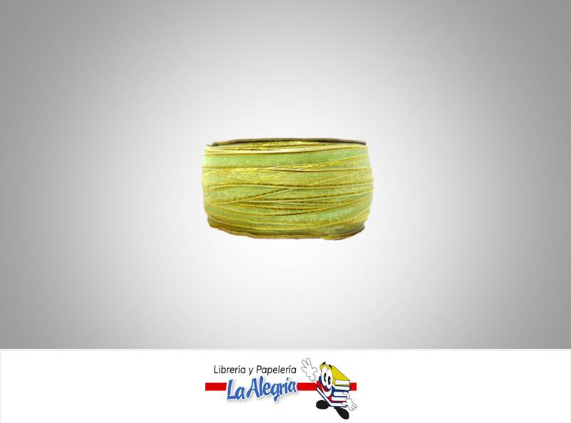CINTA ORGANZA B/D 07MM VERDE AGUA XMETRO MARCA S/M   