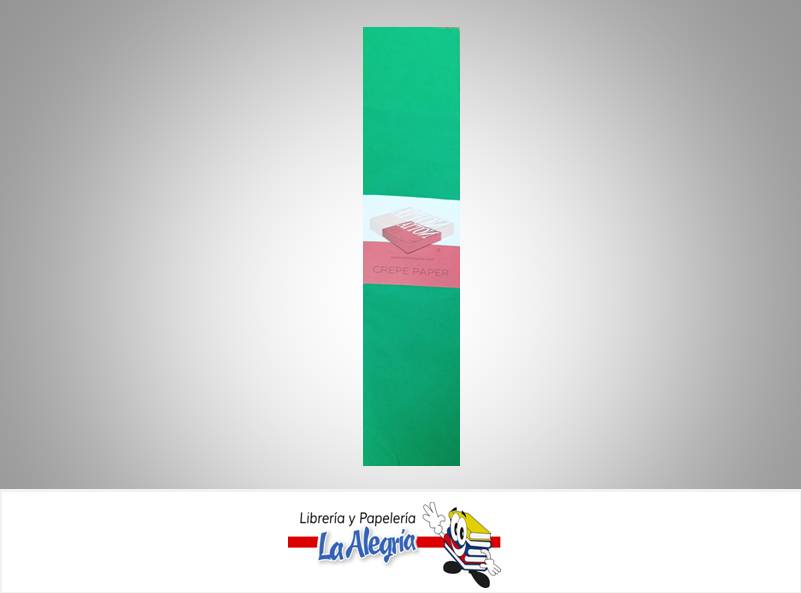 PAPEL CREP/ 50X200CM VERDE EXUBERANTE UN MARCA S/M   