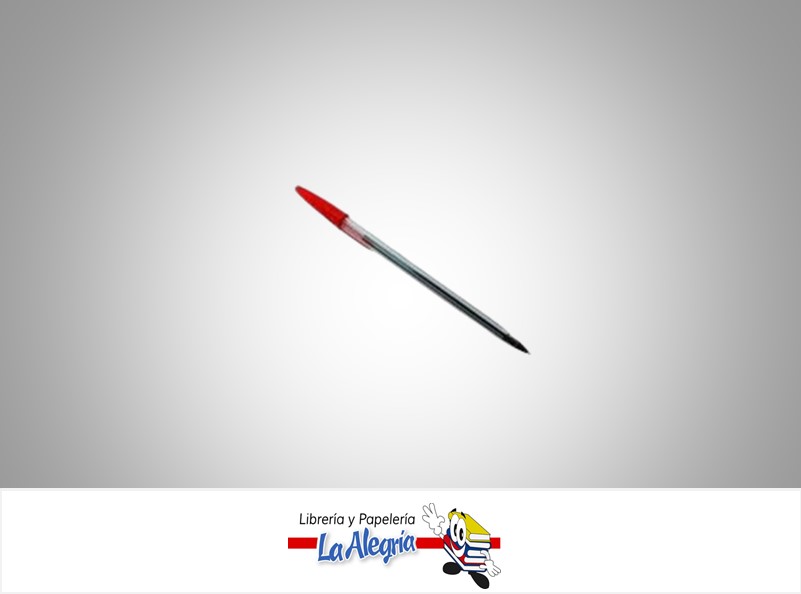 BOLIGRAFO HEXAGONAL CON TAPA 1.0 MM ROJO UND MARCA CRISVI