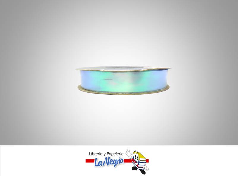 CINTA TORNASOL 19MM AZUL CLARO XMETRO MARCA BOLIS   