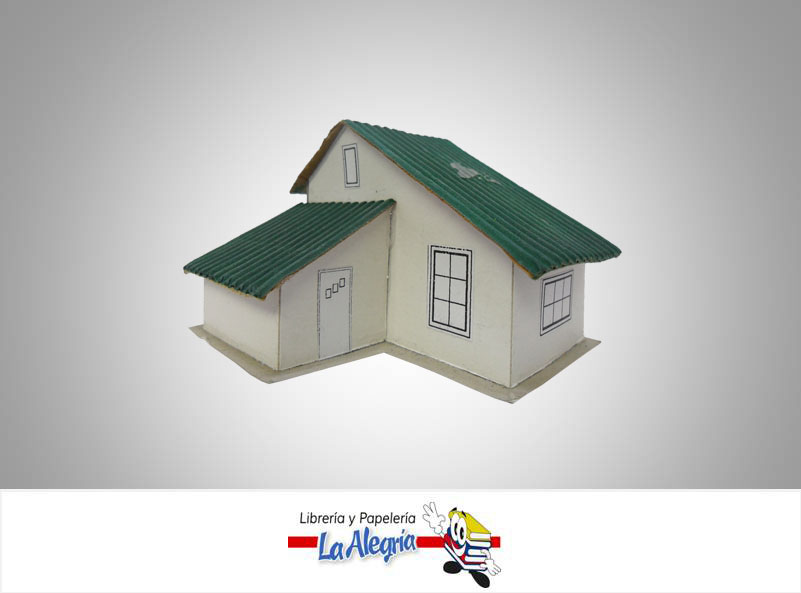 CASA P/MAQUETA 2 PISOS BASICA 1:125 MARCA S/M   