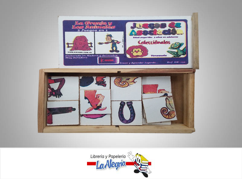 JUEGO ASOCIACION LA GRANJA/ANIMALES MADE MARCA DESARROLLOS KIKIRIKI   