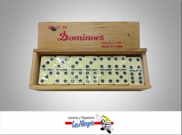 JUEGO DE DOMINO CAJA DE MADERA MARCA S/M