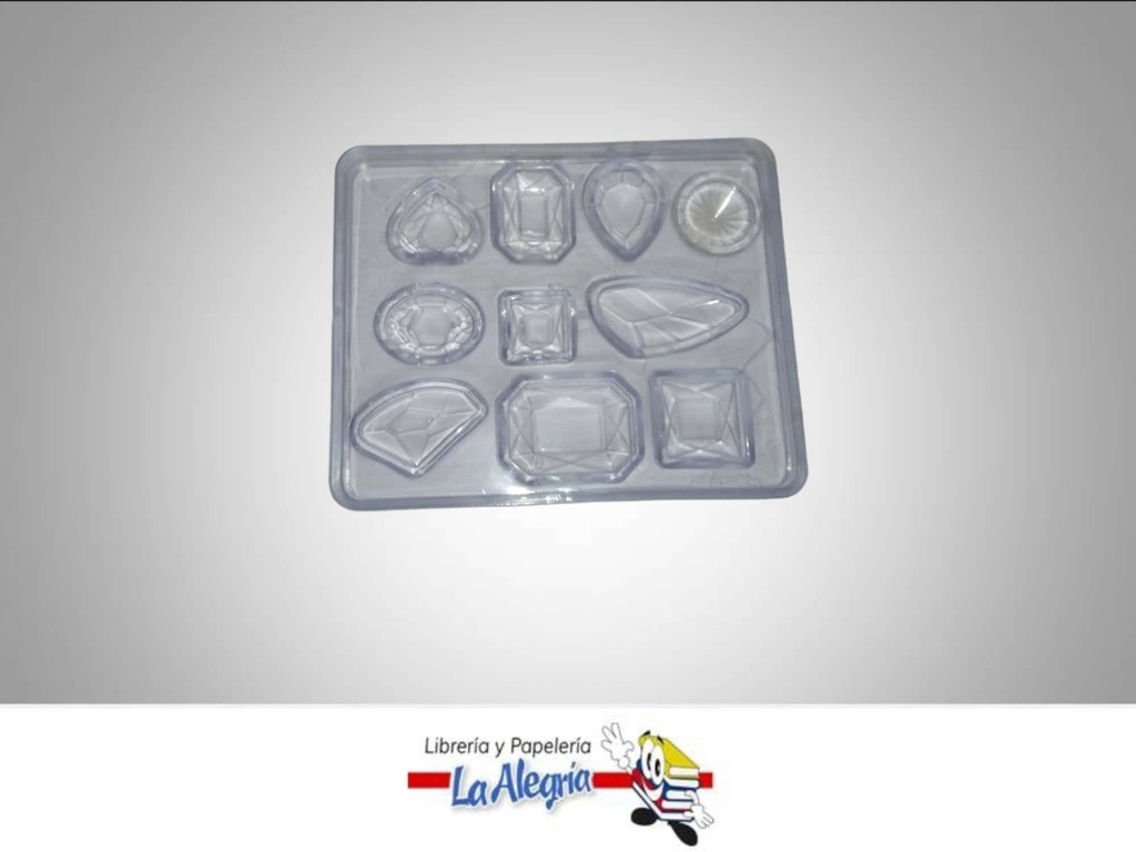 MOLDE DE SILICON P/RESINA DISE 10 JOYAS MARCA DAZAGUI   