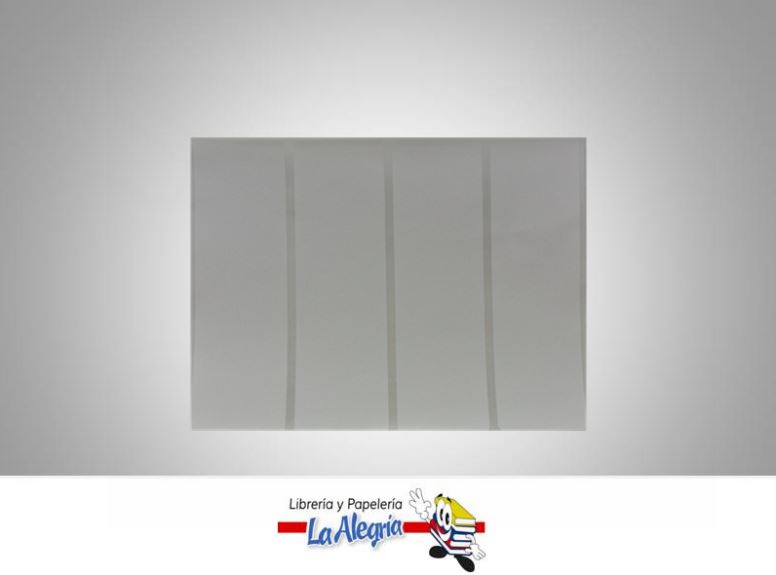 ETIQUETA RECTANGULAR 11,5X3,5CM BLANCA MARCA STAR   